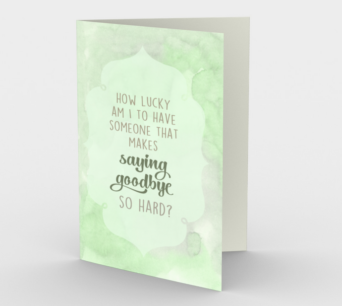 1352 Saying Goodbye So Hard Card by Deloresart - deloresartcanada