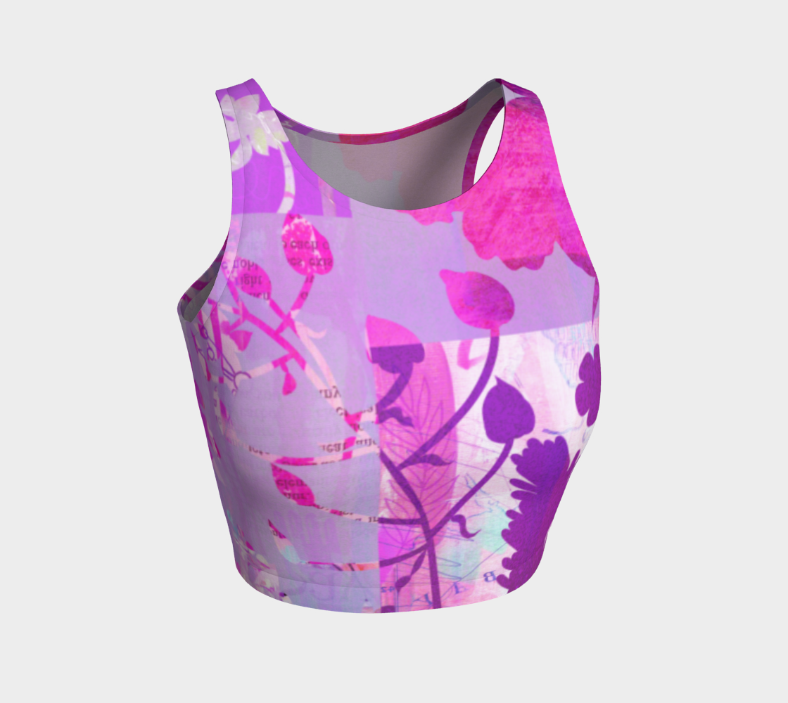 Boreal Forest Crop Top by Deloresart - deloresartcanada