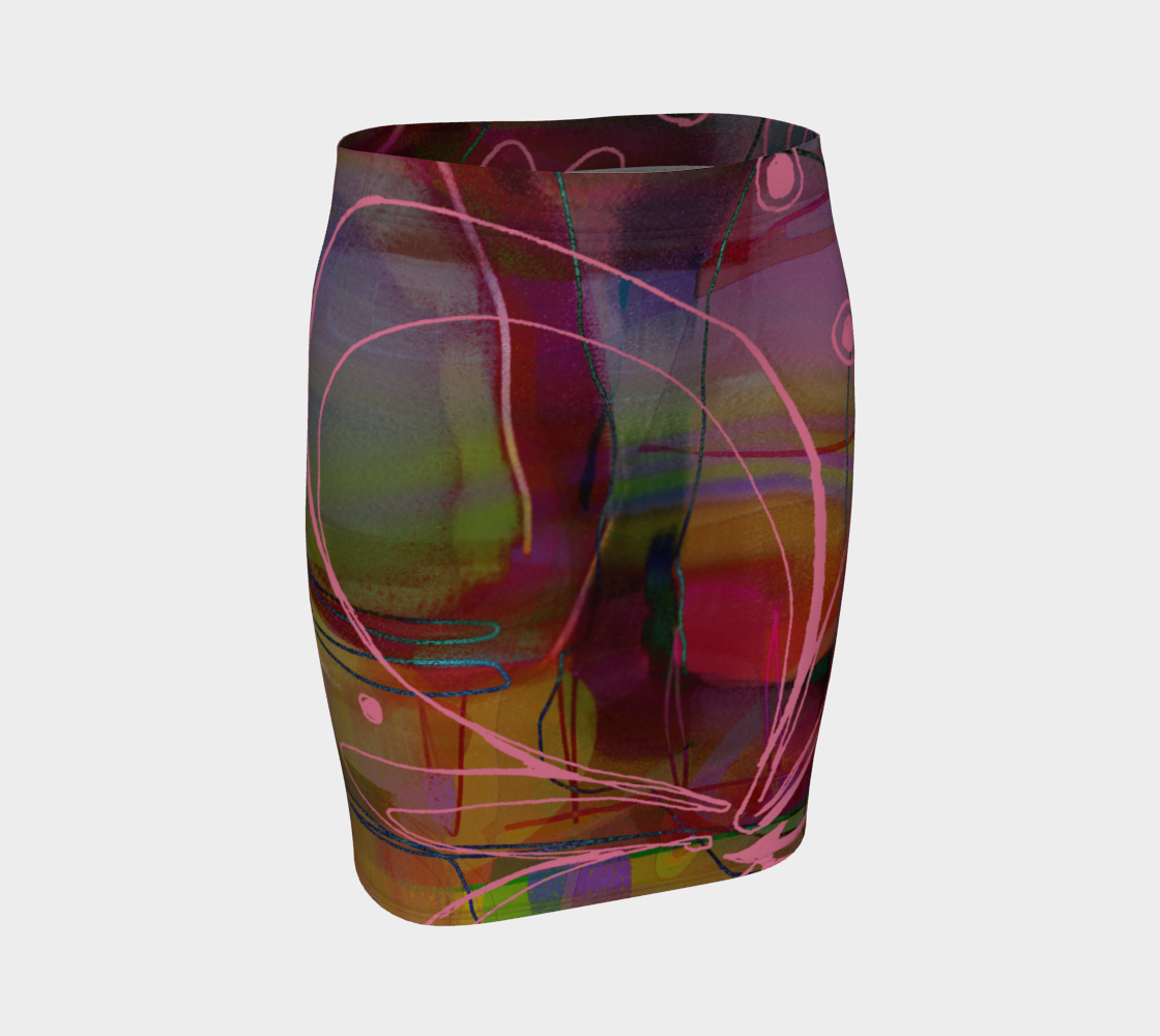 Trust Me, You Can Dance Fitted Skirt by Deloresart - deloresartcanada