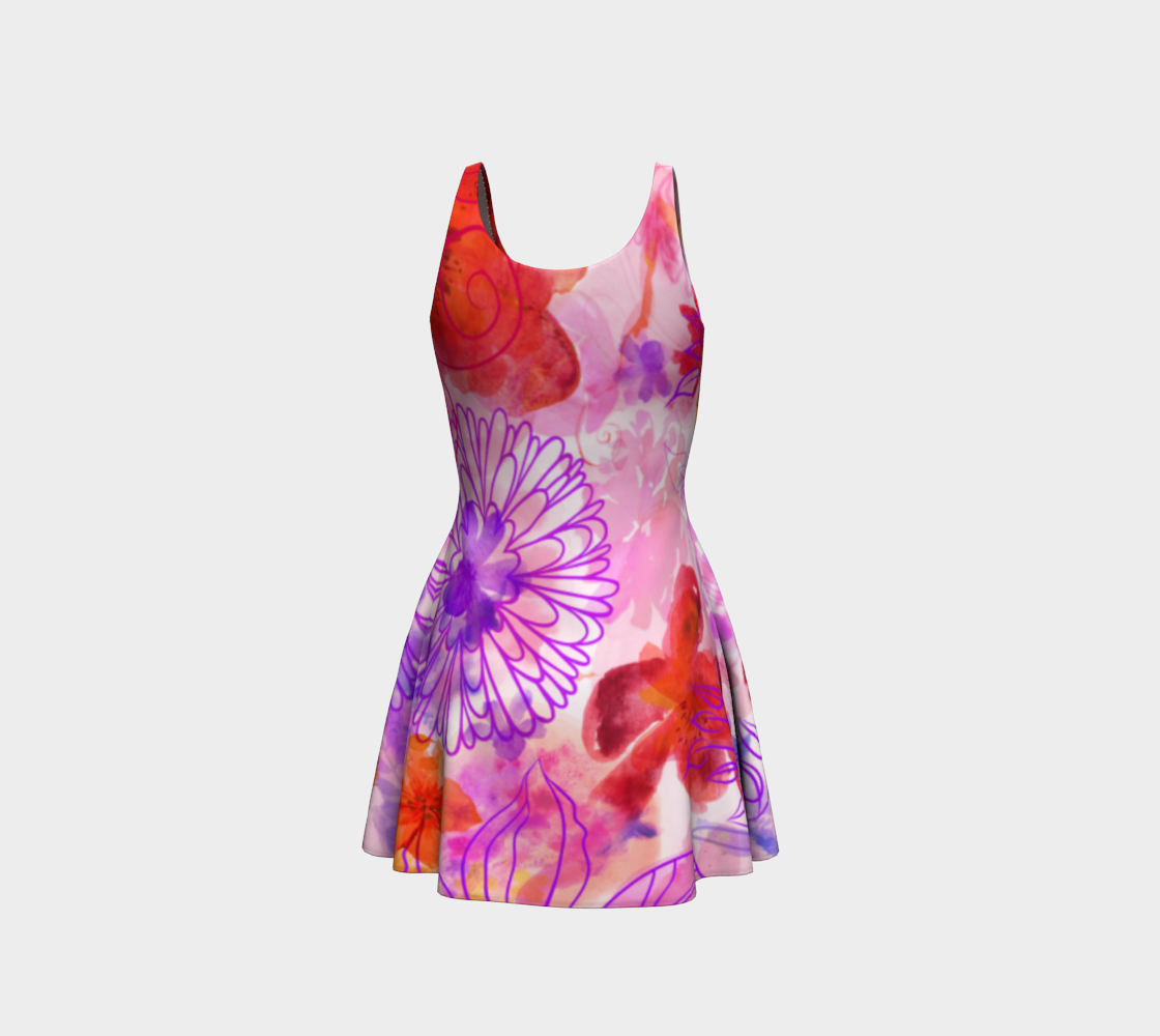 Bouquet of Dreams Flare Dress by Deloresart