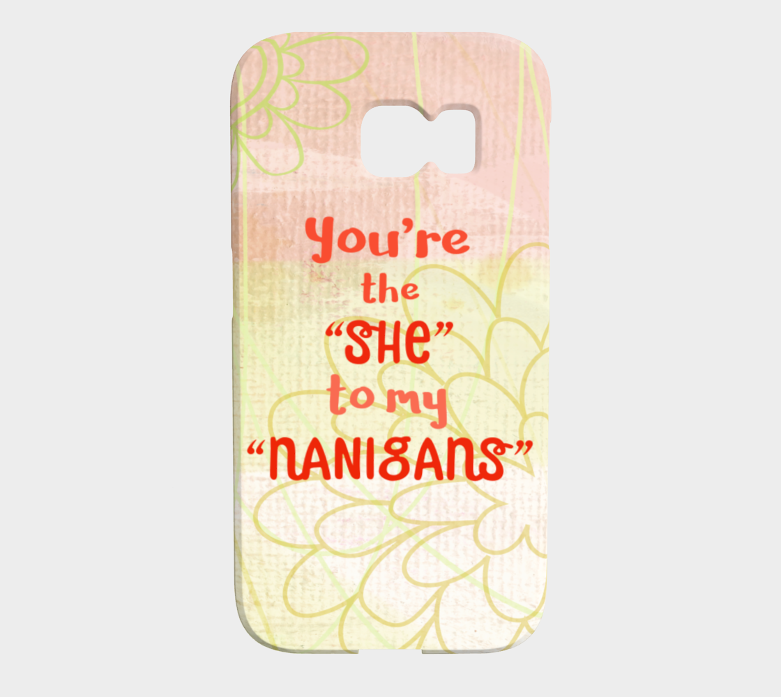 841  She To My Nanigans Device Case - deloresartcanada