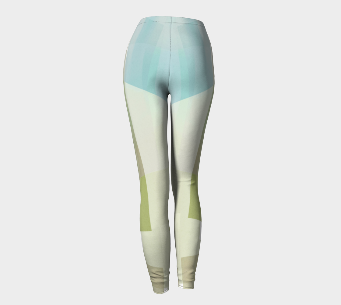 Razor Sharp Greens Leggings by Deloresart - deloresartcanada