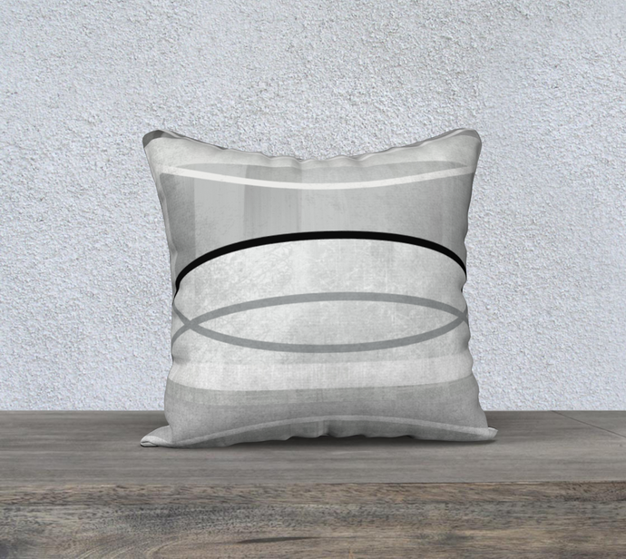 Coaxial Grays Throw Pillow by Deloresart