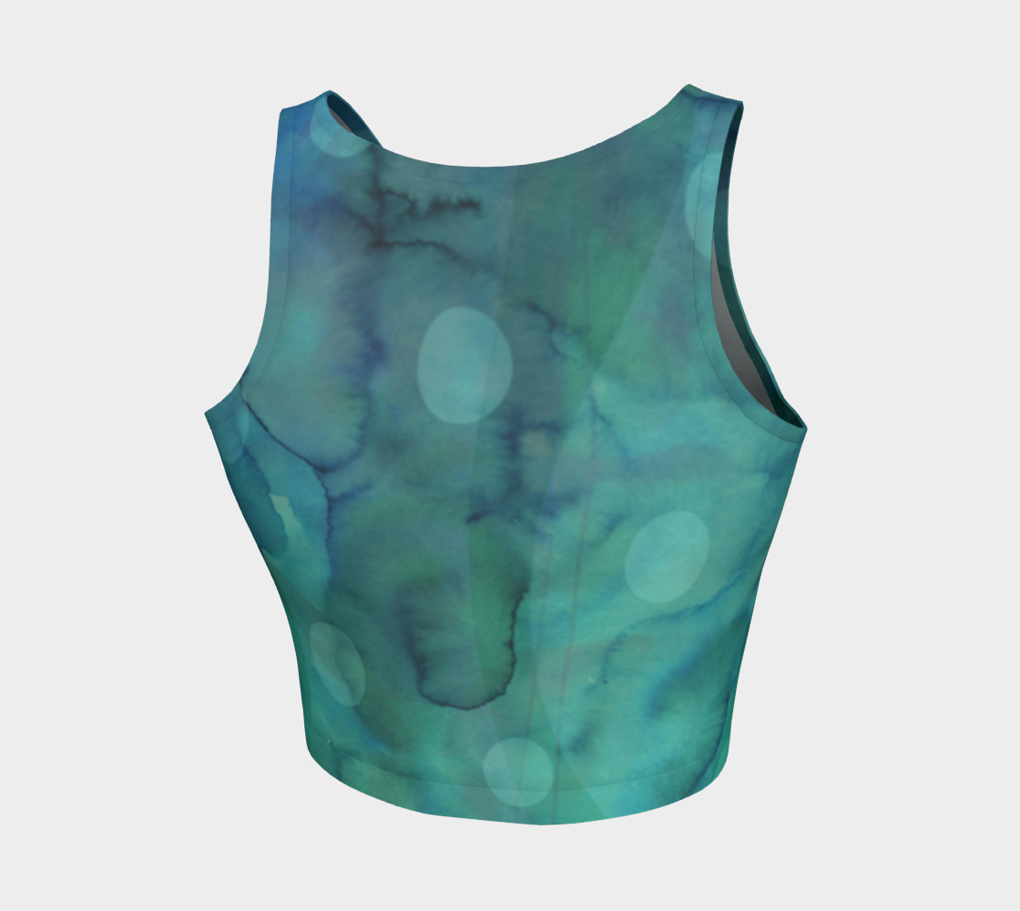 Because of You Greens Crop Top by Deloresart - deloresartcanada