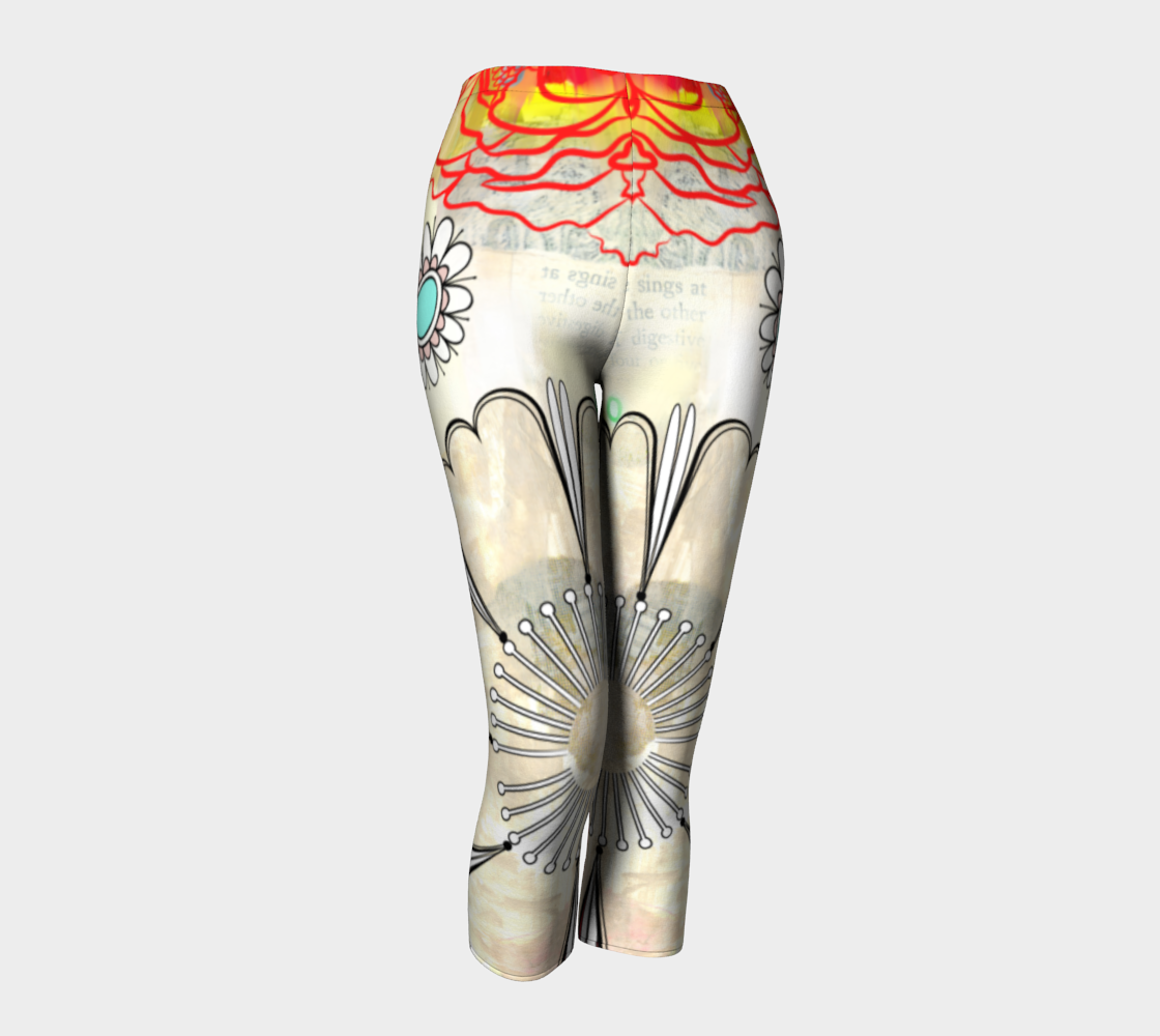 Flower Power Capris by Deloresart - deloresartcanada