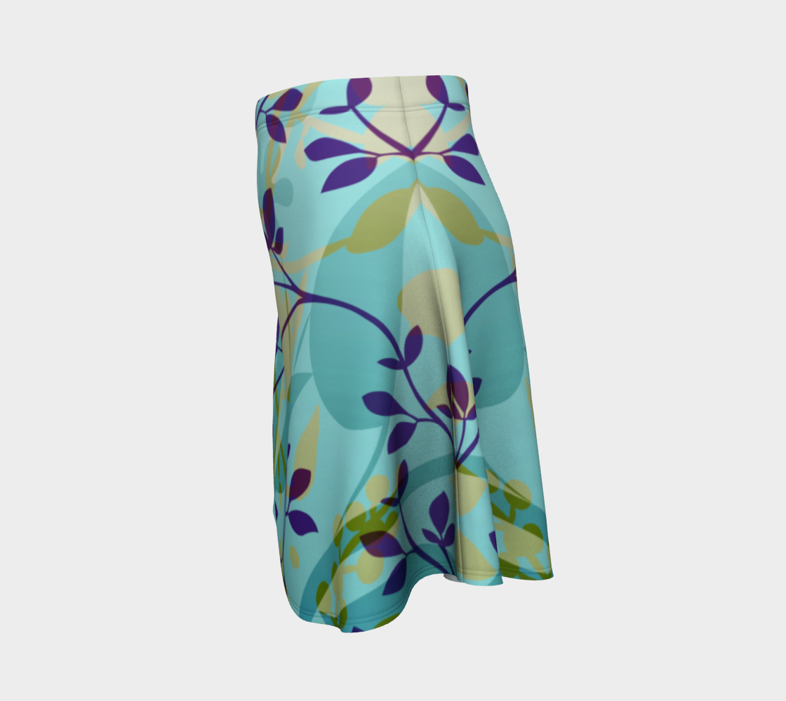Fanciful Forest Flare Skirt by Deloresart