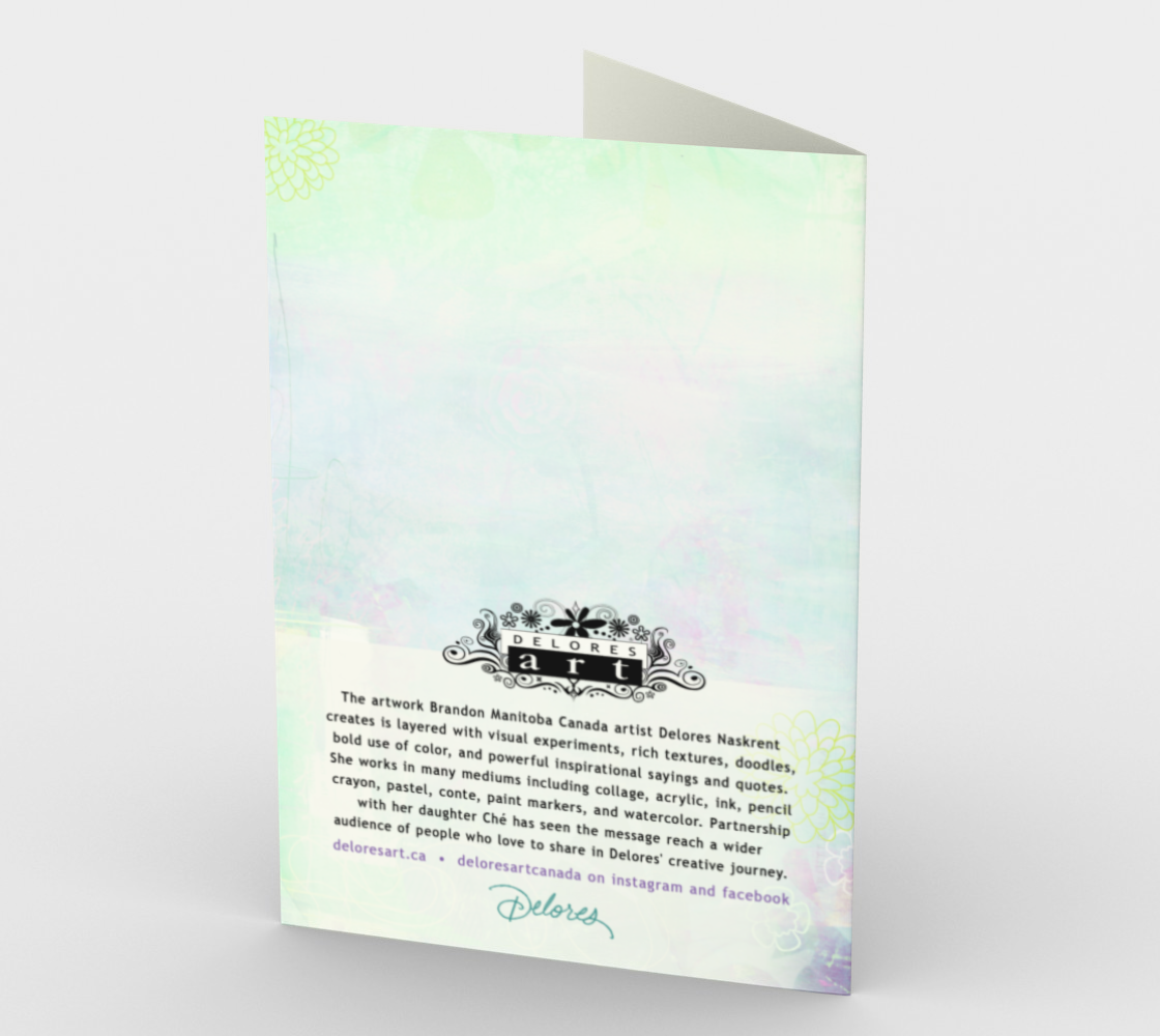 1349 New Job Hard Decision Card by Deloresart - deloresartcanada