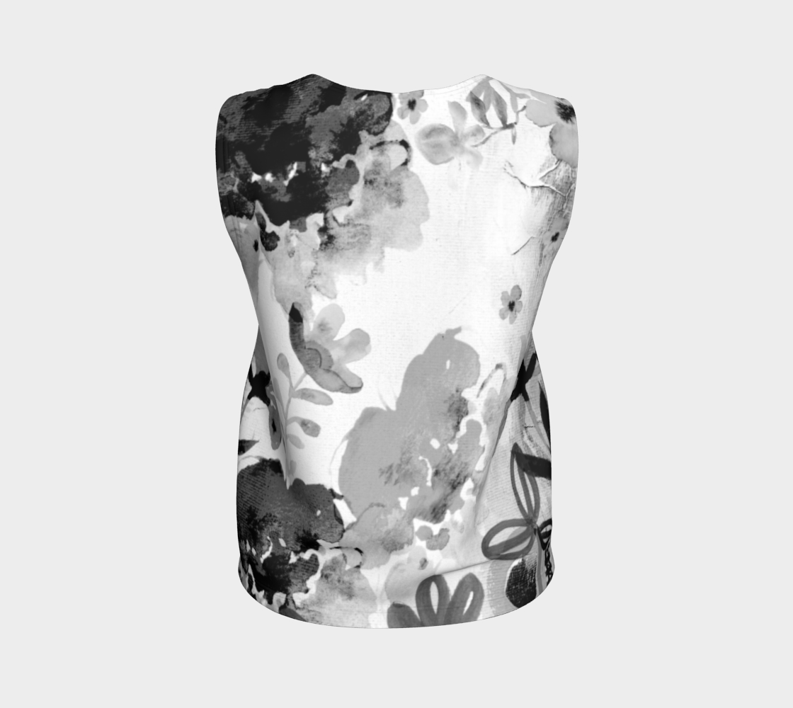I Am A Queen Loose Tank by Deloresart in Greyscale - deloresartcanada