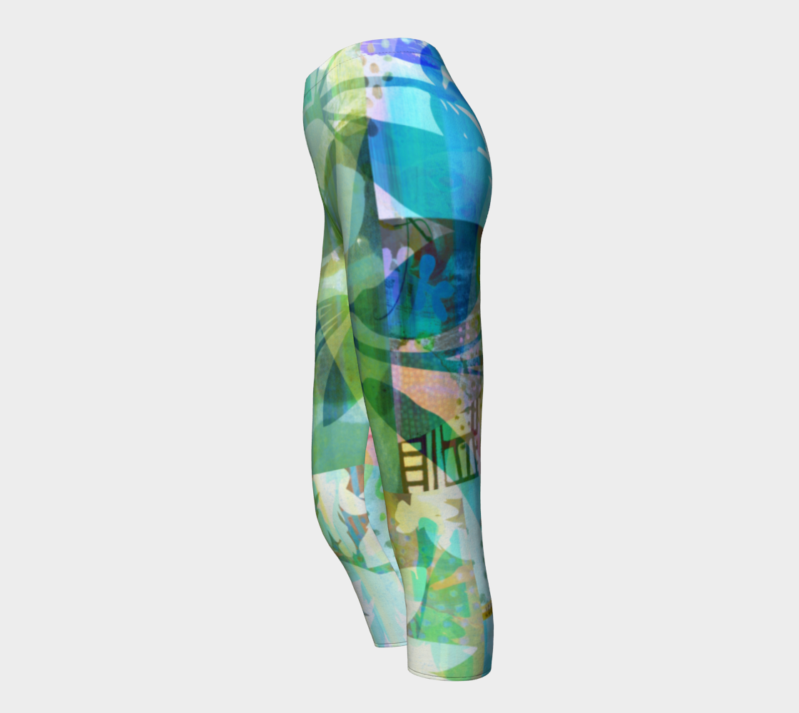 Graceful Sappling Collage Capris by Deloresart - deloresartcanada