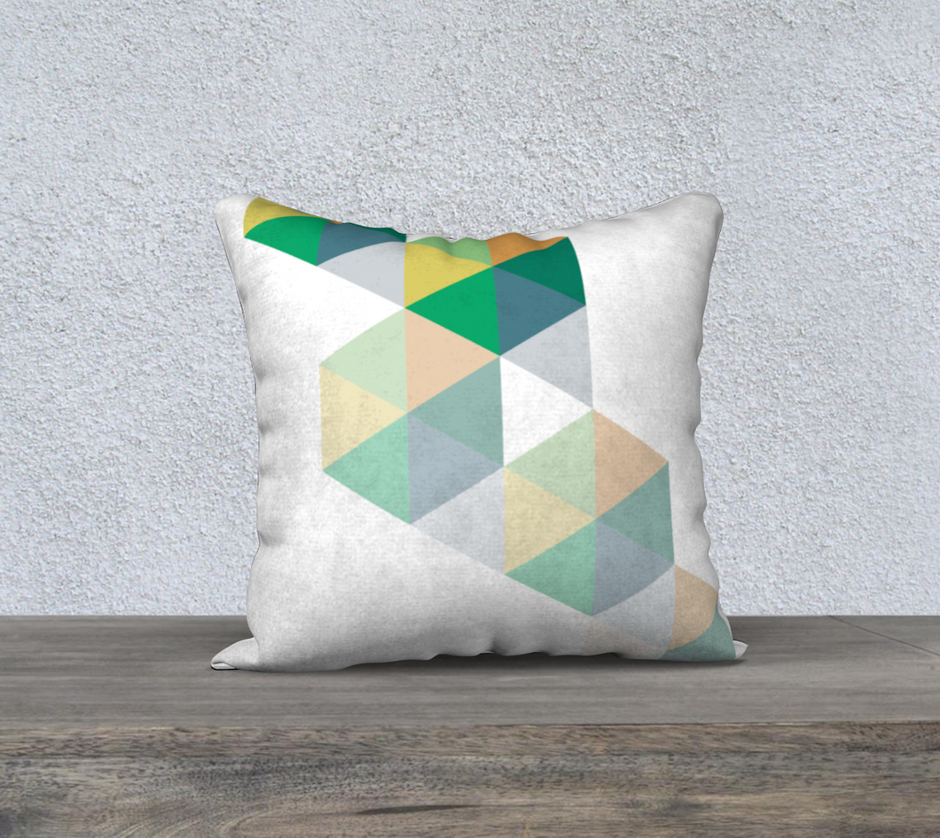 Coaxial Greens Throw Pillow by Deloresart