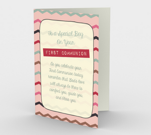 1303. Special Boy/First Communion  Card by DeloresArt