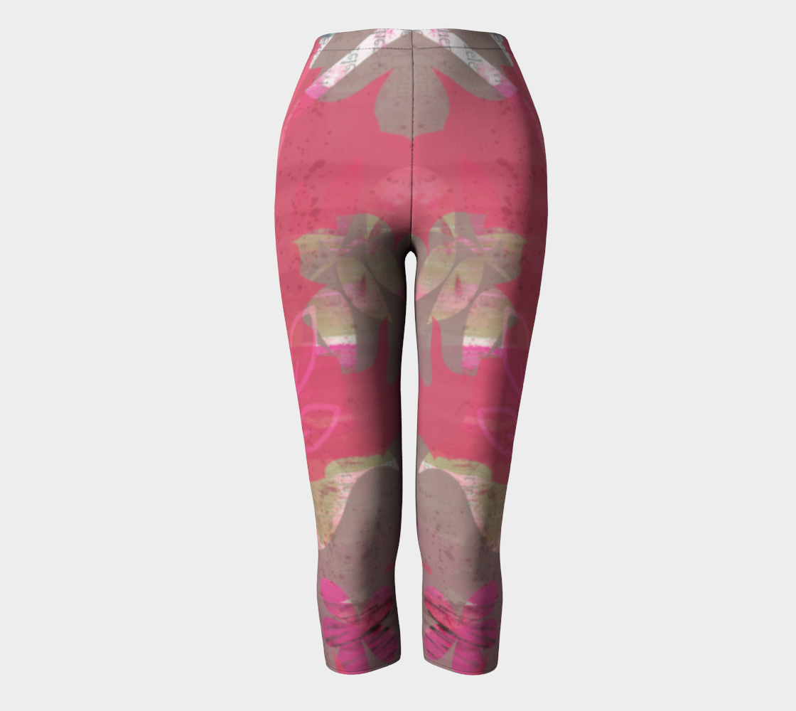 Flourish Collage Capris by Deloresart - deloresartcanada