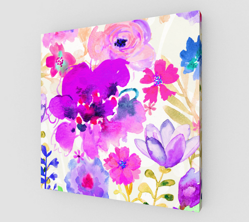 Magenta Floral - deloresartcanada