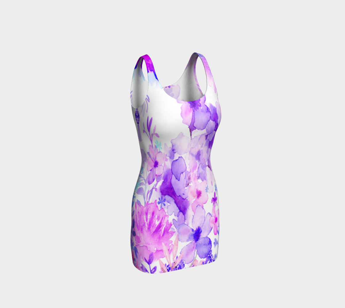 Harmonious Garden Bodycon Dress by Deloresart