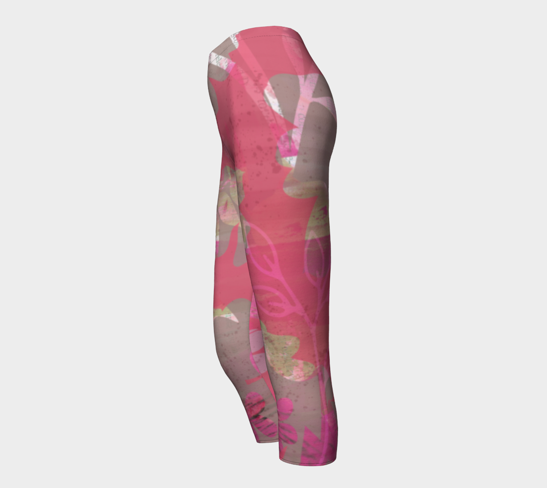 Flourish Collage Capris by Deloresart - deloresartcanada