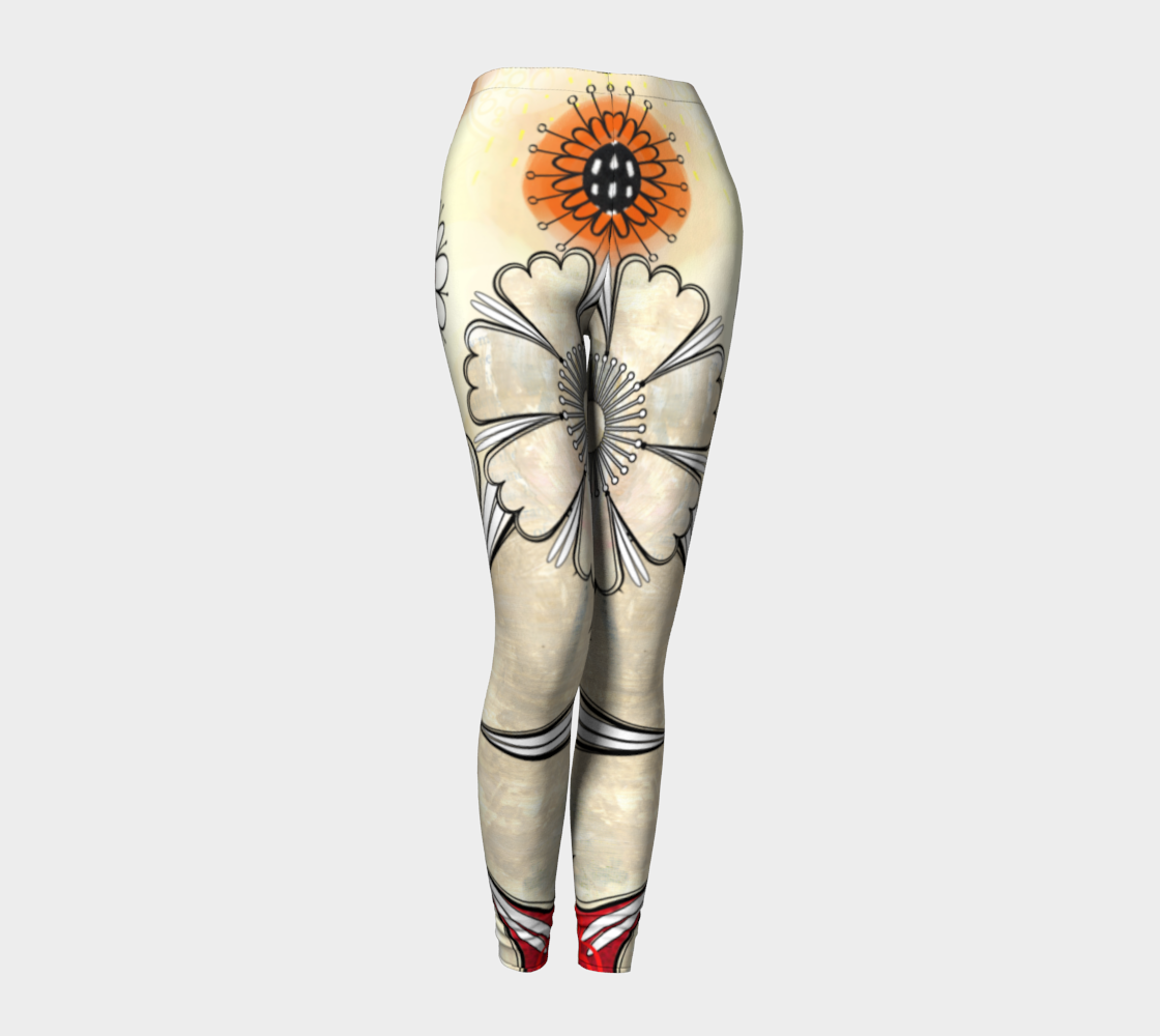 Flower Power Leggings by Deloresart