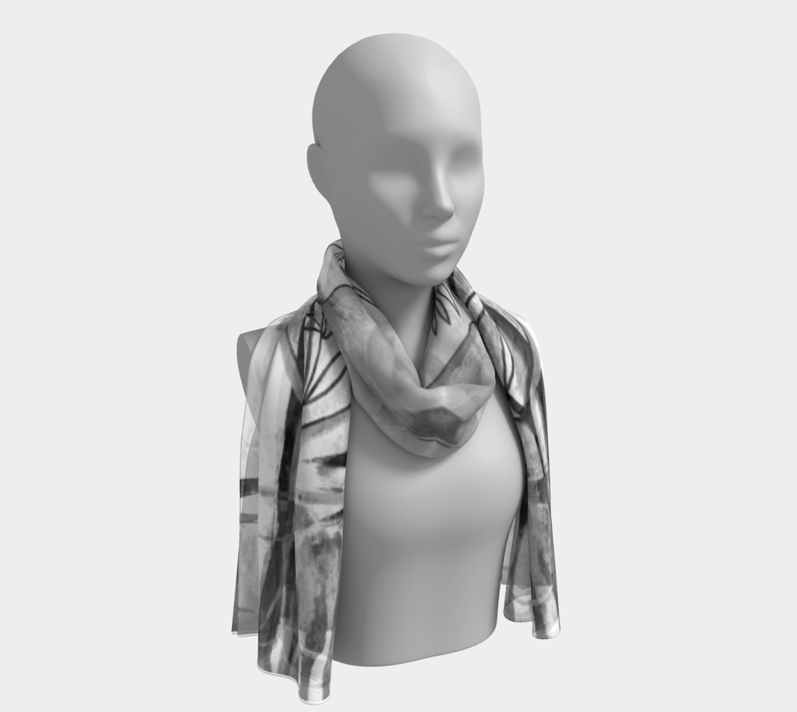 Grey Garden Scarf by Deloresart