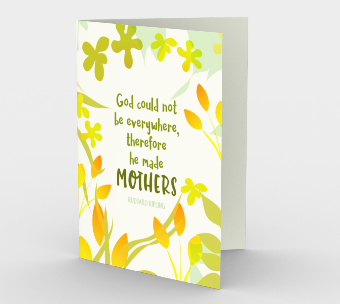 0945.God Made Mothers  Card by DeloresArt
