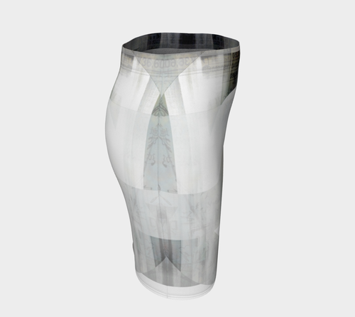 Life Is Like A Camera Fitted Skirt by Deloresart - deloresartcanada