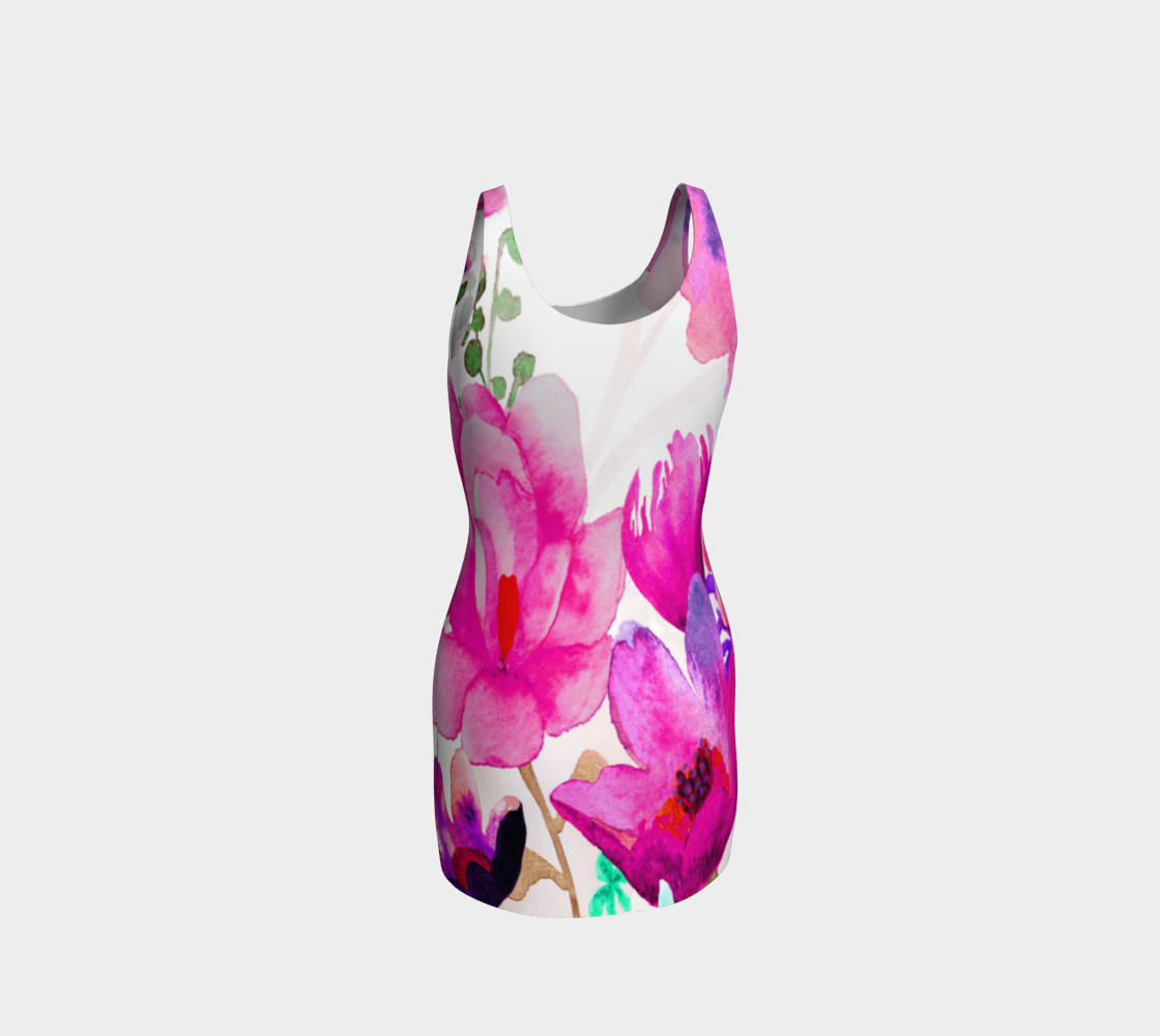 Pink Pleasure Bodycon Dress by Deloresart