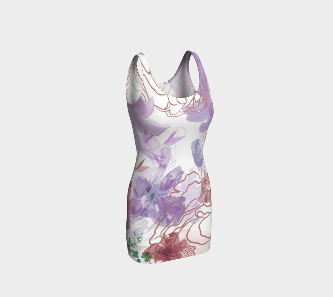 Rosie Outlook Muted Bodycon Dress by Deloresart