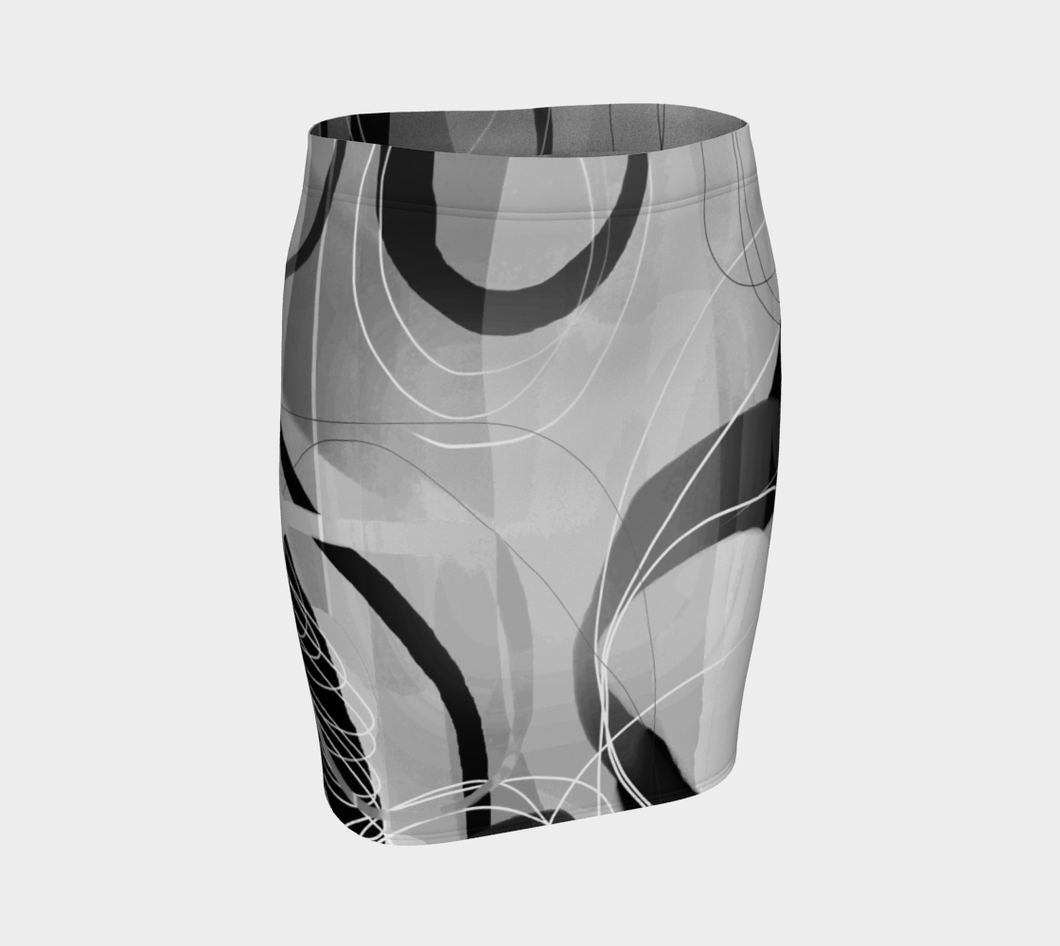 Shenanigans Black Fitted Skirt by Deloresart - deloresartcanada