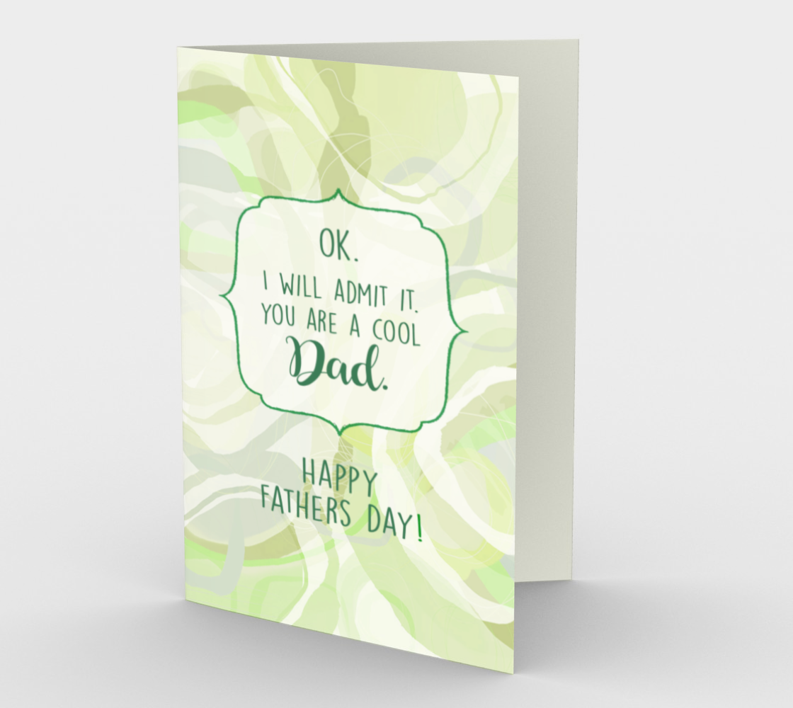 1430 Cool Dad-Father's Day Card by Deloresart - deloresartcanada