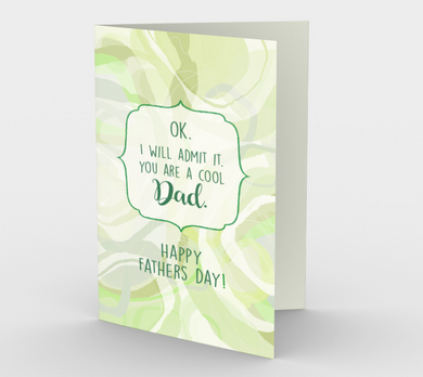 1430 Cool Dad-Father's Day Card by Deloresart - deloresartcanada
