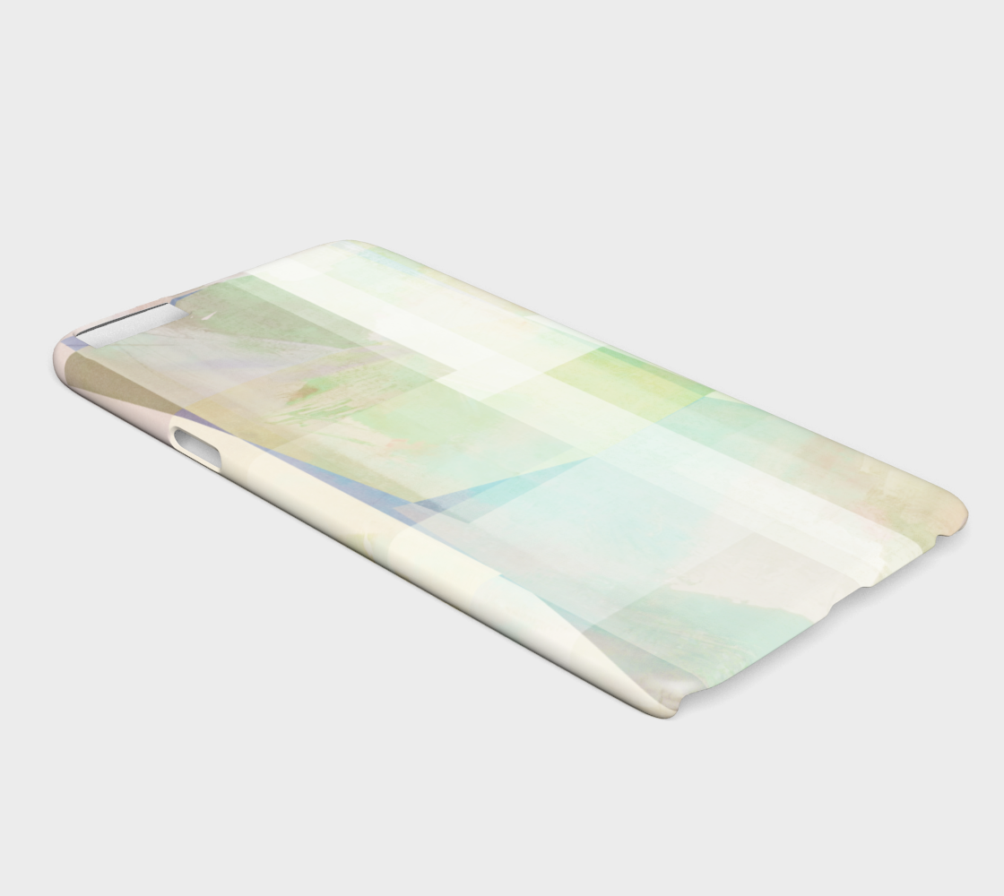 Del 490D Square Off Textured Purples And Greens Device Case - deloresartcanada