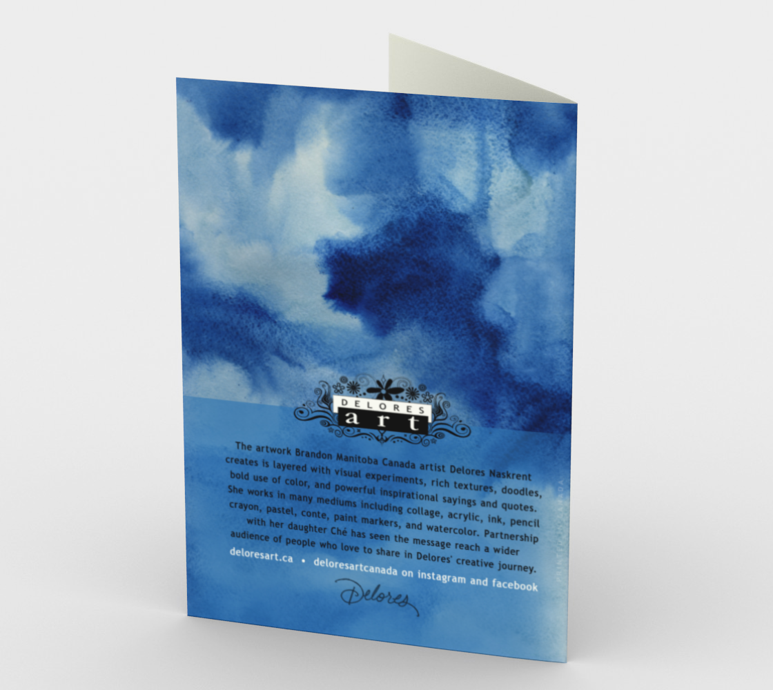 1423 Your Courage Amazes Me Card by Deloresart - deloresartcanada