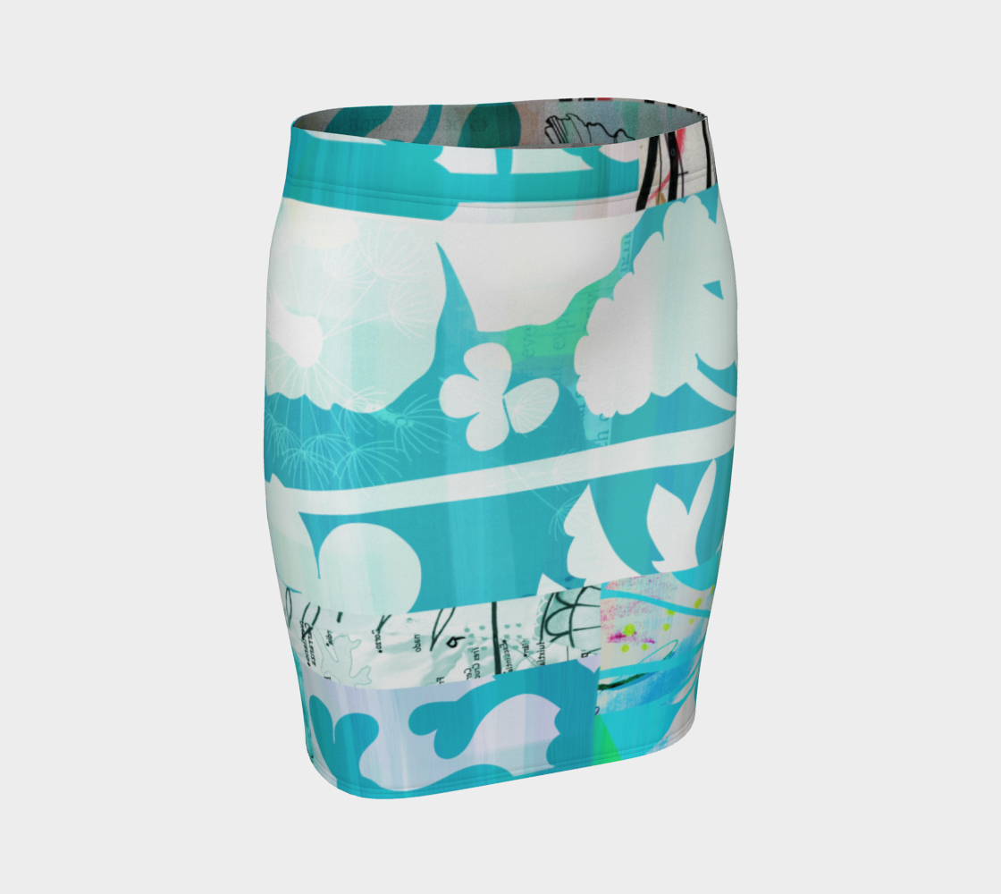 Russian Olive Fitted Skirt by Deloresart - deloresartcanada