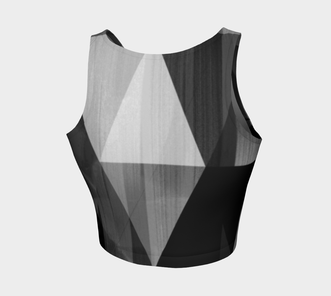 Unhinged Black Crop Top by Deloresart - deloresartcanada