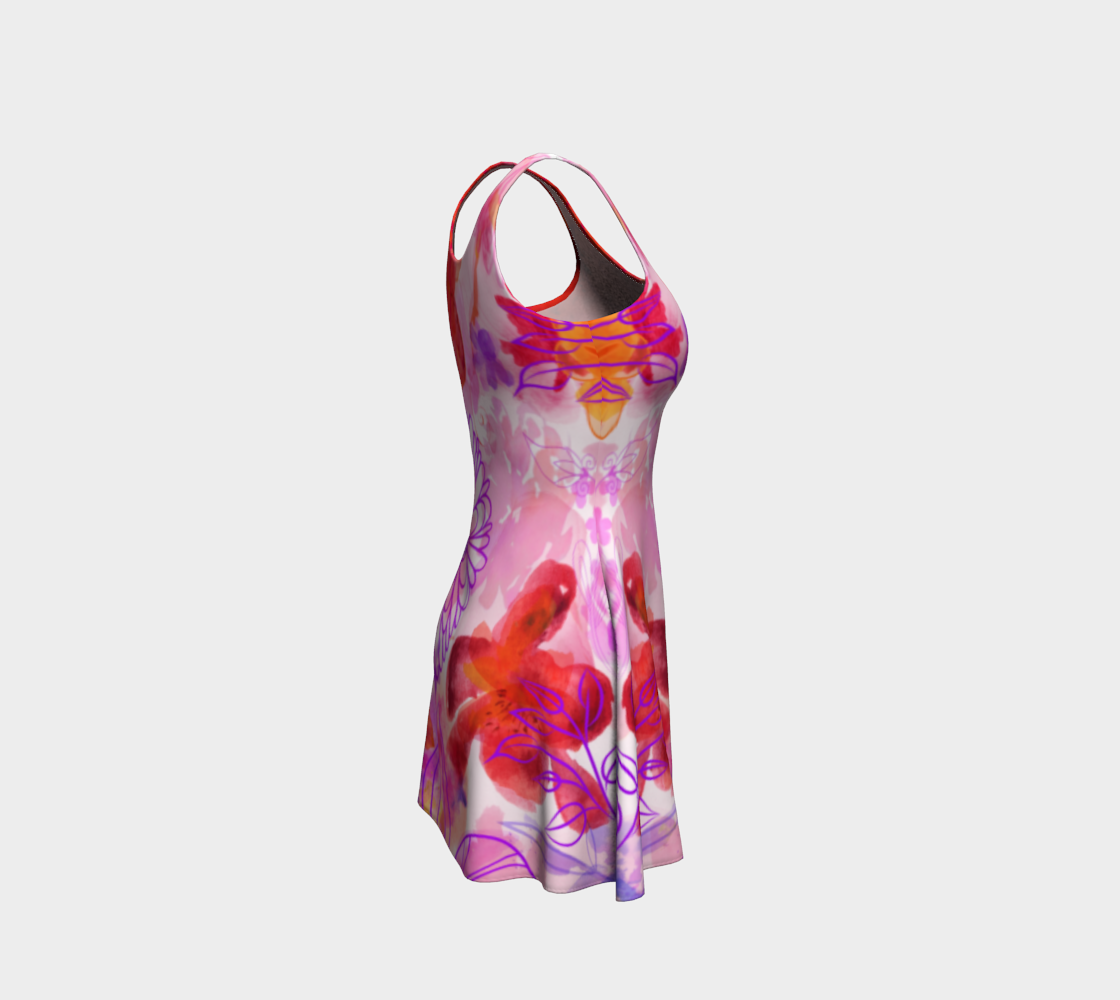 Bouquet of Dreams Flare Dress by Deloresart