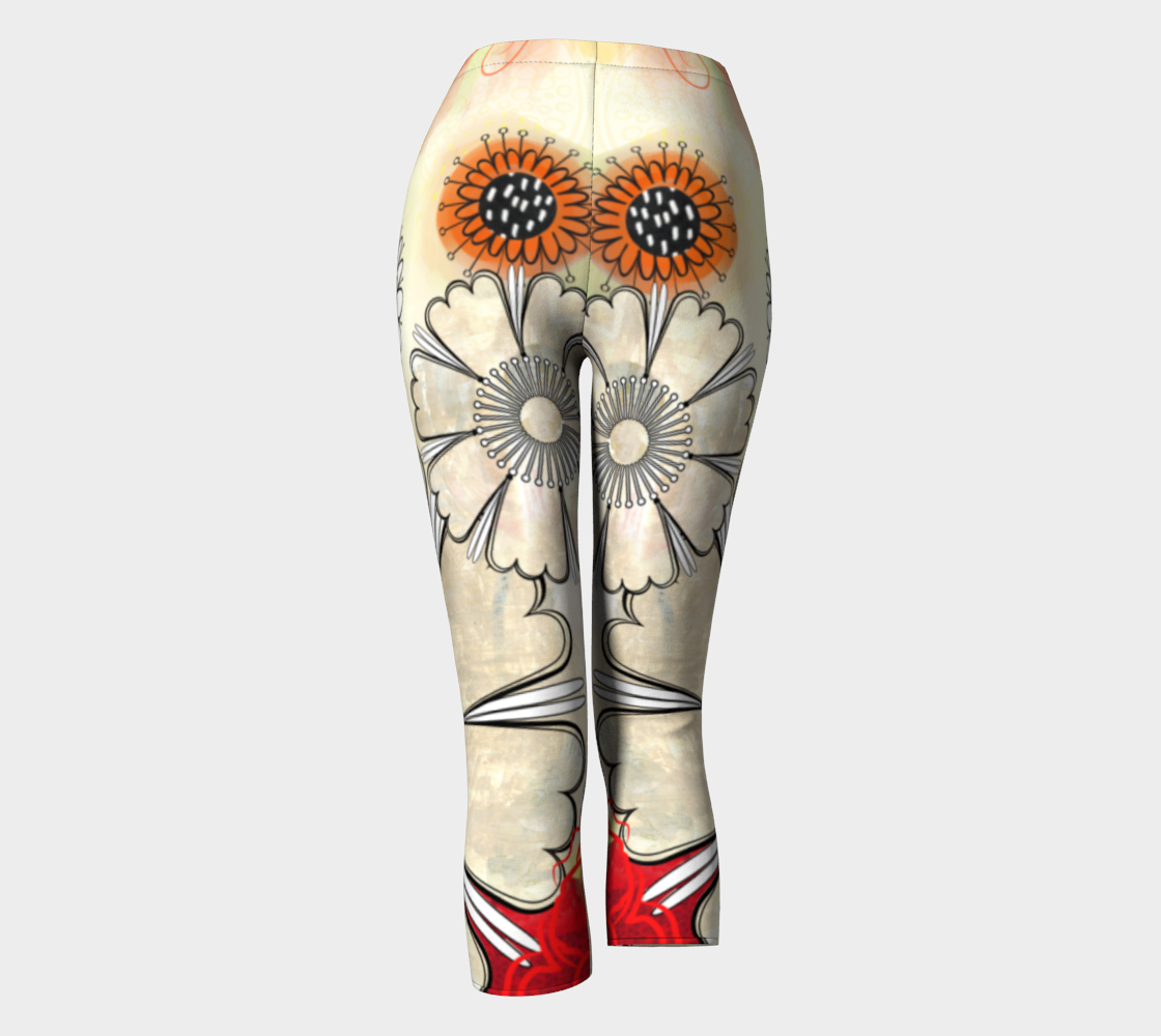 Flower Power Capris by Deloresart - deloresartcanada