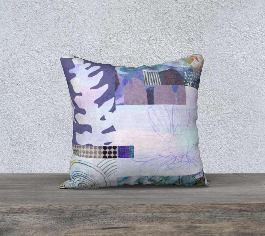 Trailing Petals Throw Pillow by Deloresart