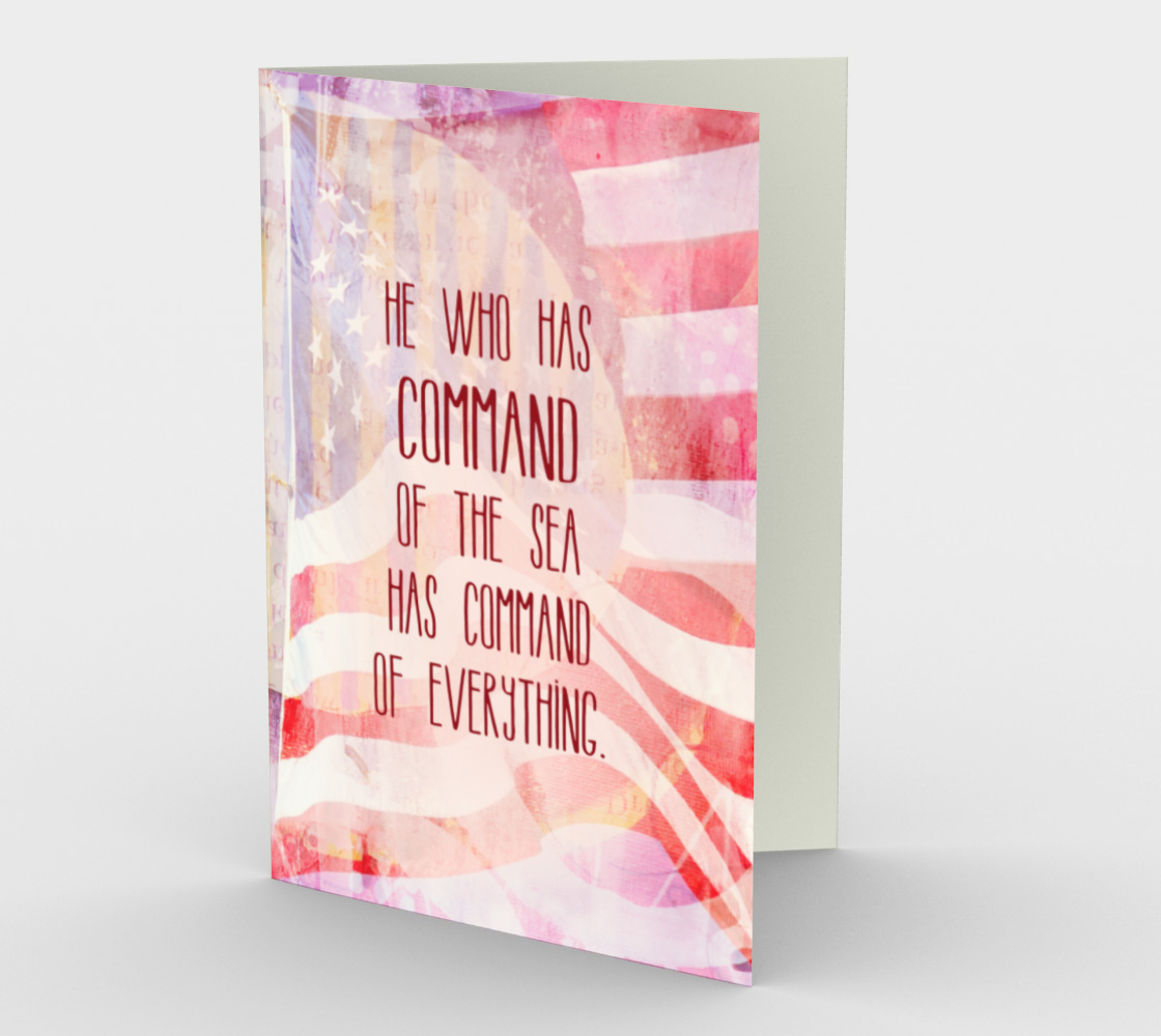 1361 He Who Has Command/Veteran Card by Deloresart - deloresartcanada
