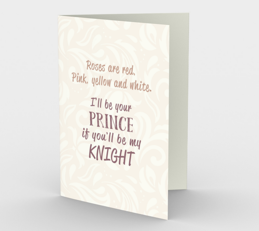 1403 I'll Be Your Prince Card by Deloresart - deloresartcanada