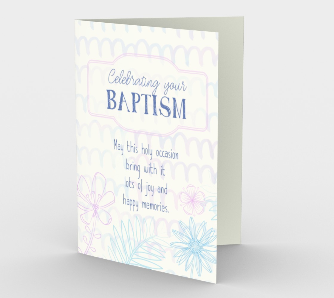 1295. Celebrating Your Baptism  Card by DeloresArt