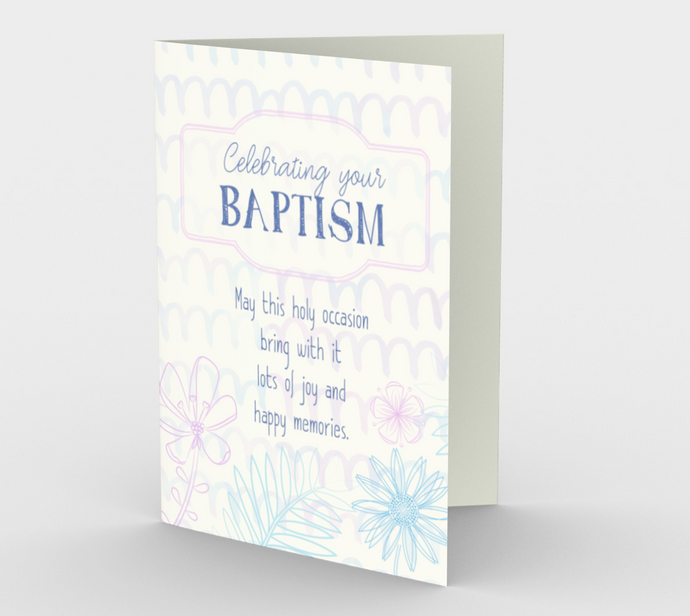 1295. Celebrating Your Baptism  Card by DeloresArt