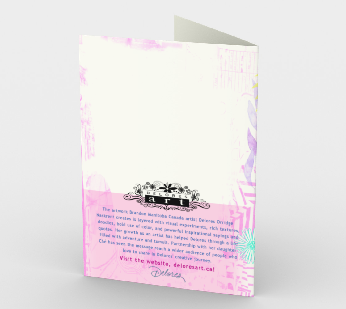 0734.If I Became Half the Woman My Mother Is  Card by DeloresArt - deloresartcanada