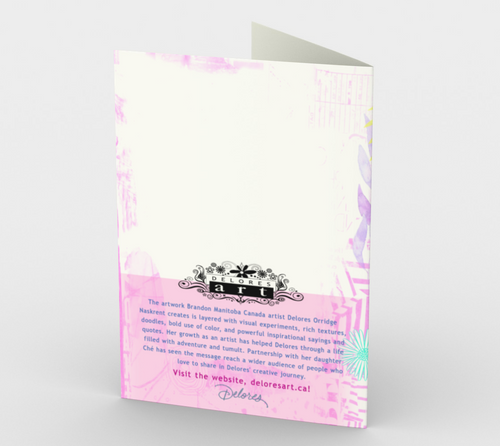 0734.If I Became Half the Woman My Mother Is  Card by DeloresArt - deloresartcanada