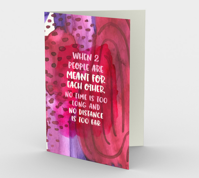 1396 When Two People Are Meant For Each Other Card by Deloresart - deloresartcanada