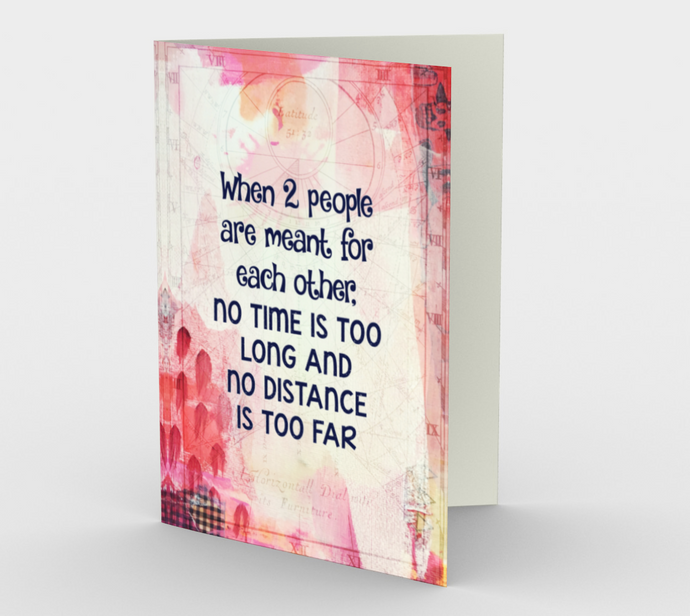 1394 When Two People Are Meant For Each Other Card by Deloresart - deloresartcanada