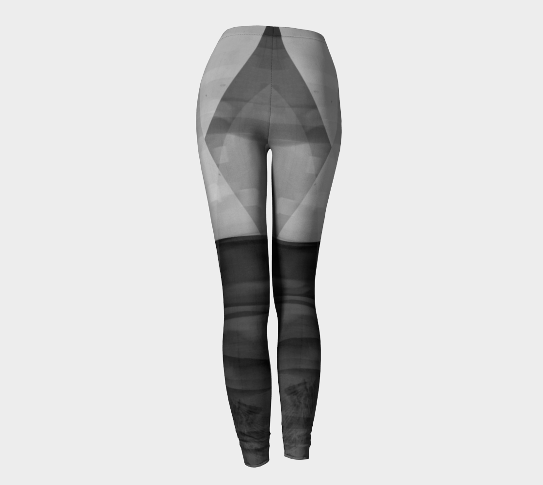 Angle Iron Greys Leggings by Deloresart - deloresartcanada