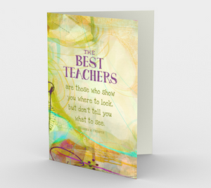 0471.The Best Teachers  Card by DeloresArt - deloresartcanada