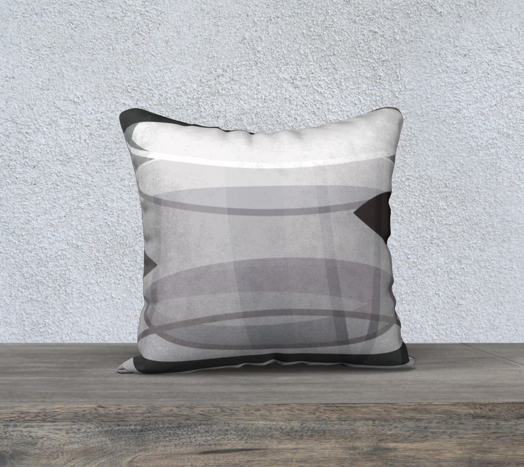 Align Misalign Grays Throw Pillow by Deloresart