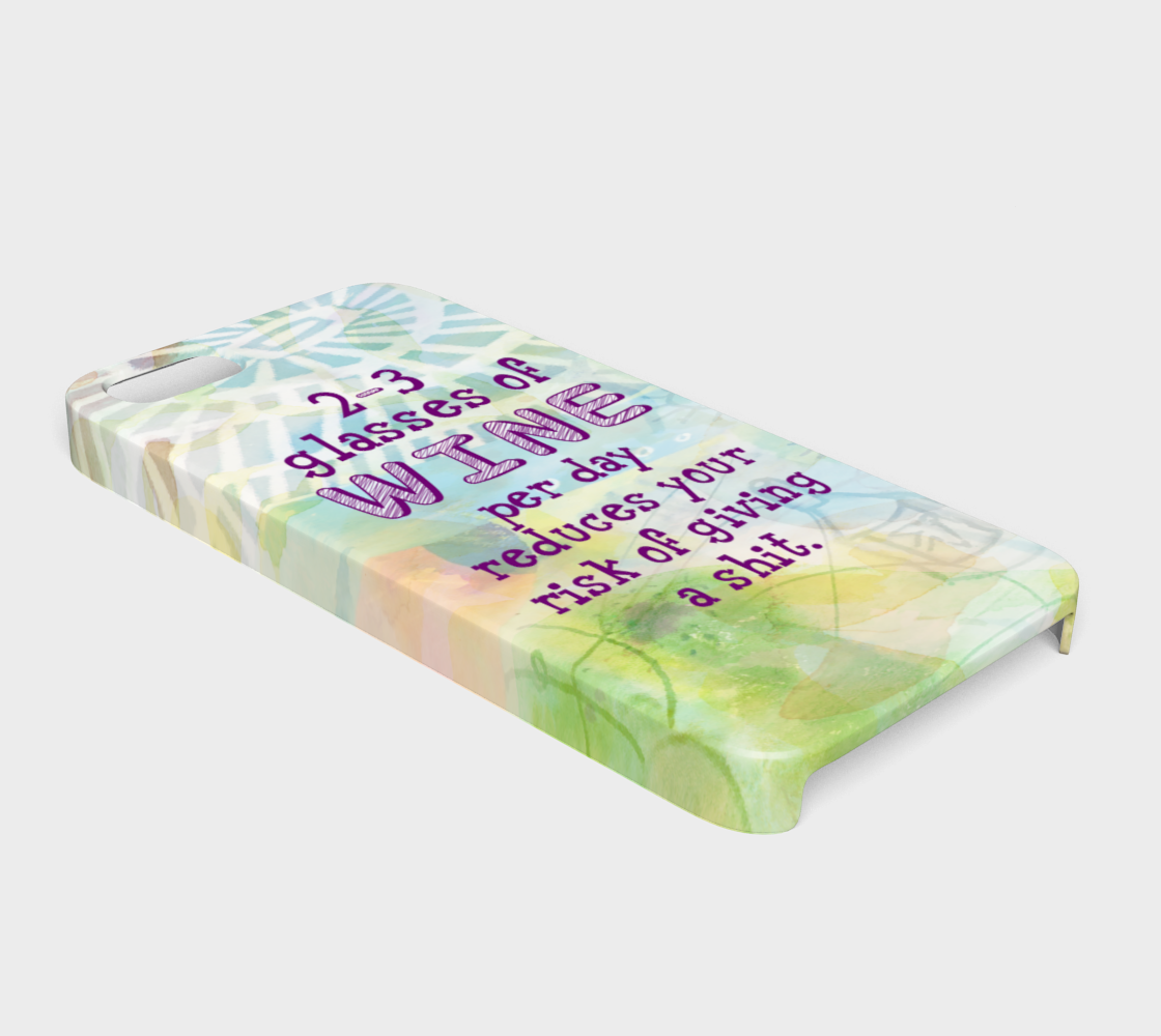 873 Three Glasses Of Wine Per Day Device Case - deloresartcanada