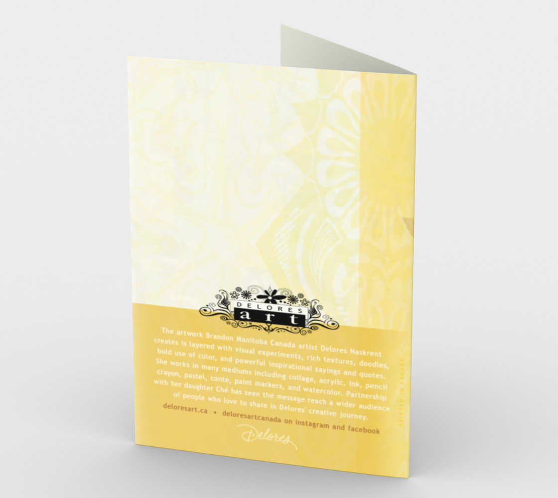 0072 The Best and Most Beautiful Things Card by DeloresArt - deloresartcanada