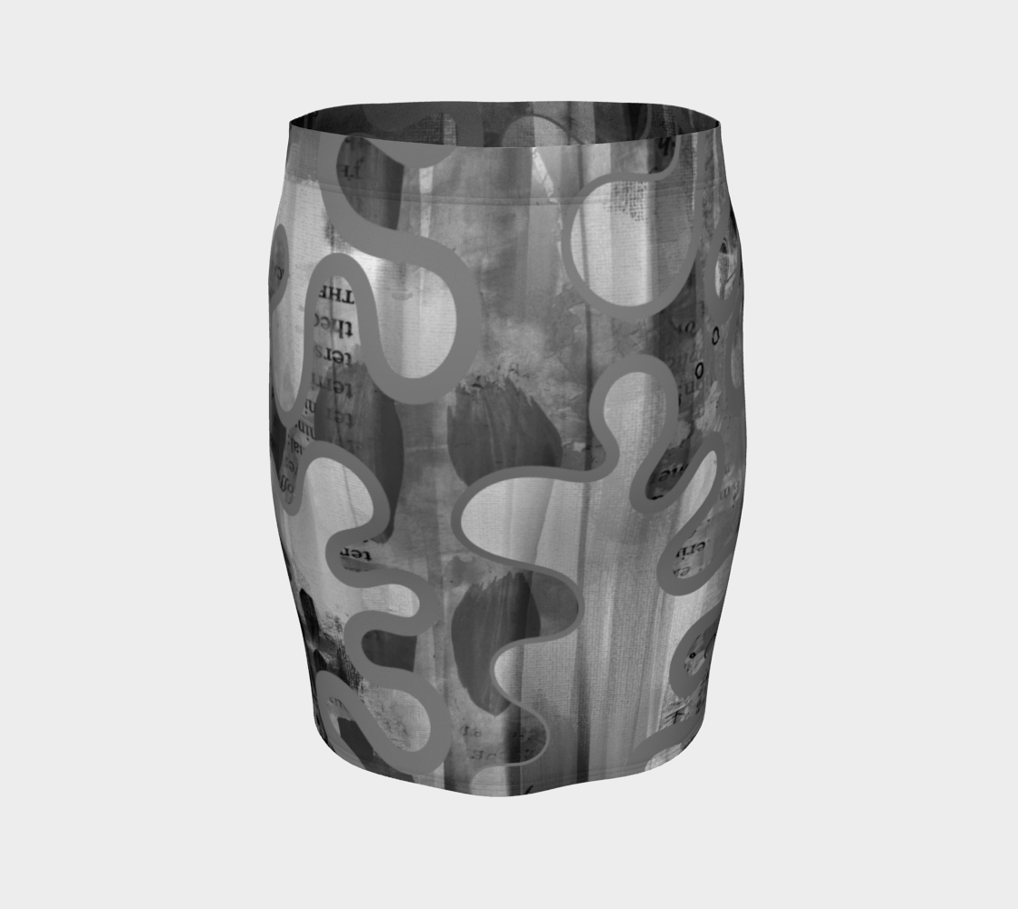 Sassy Serpentine Fitted Skirt by Deloresart - deloresartcanada