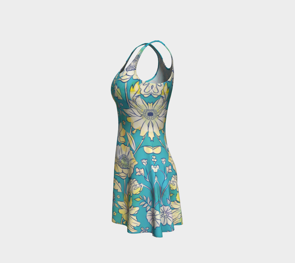 Francella Turqouise Dress by Deloresart